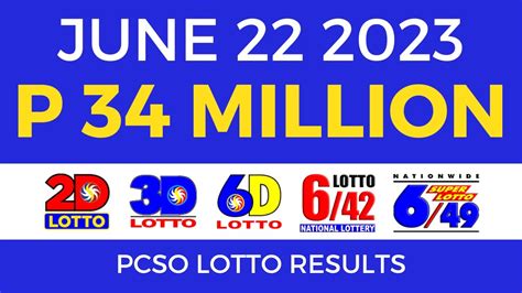 PCSO Lotto Result June 22, 2022 .